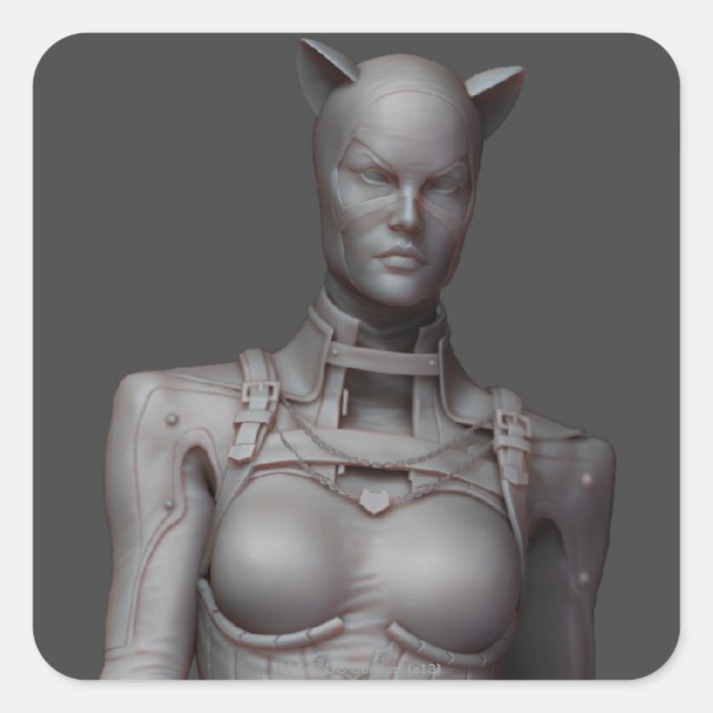 Katzeralternativ Fyrkantigt Klistermärke (Framsida)