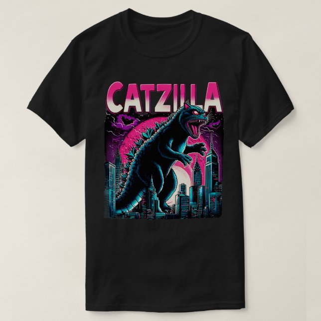 KATZILLA Epic Battle of Colossal Cats T Shirt (Design framsida)