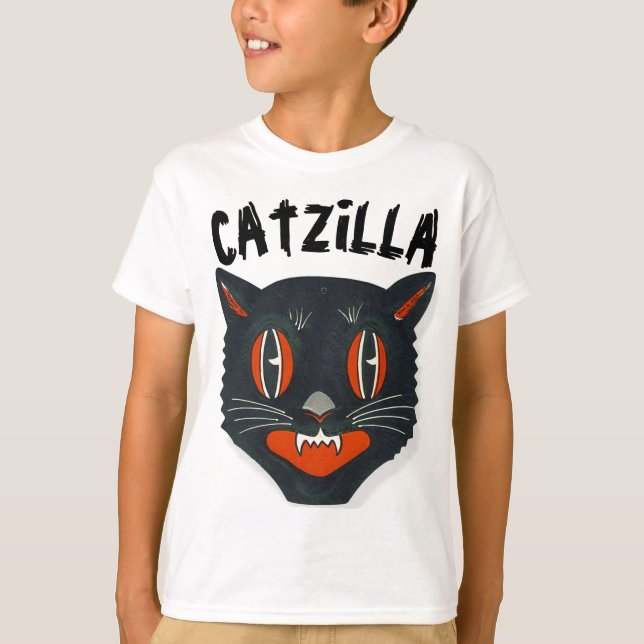 KATZILLA, LUNDT-tröjor, LUNDY Boys Kids Cat Tröja (Framsida)