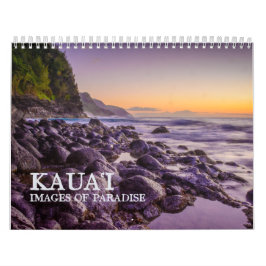 Kaua"i, Bilder of Paradise, Hawaiian Scenia Kalender