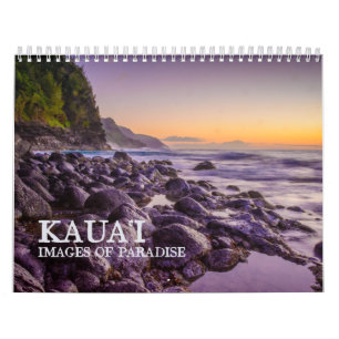 Kaua"i, Bilder of Paradise, Hawaiian Scenia Kalender