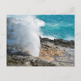 Kauai Aqua Ocean Spouting Horn Poipu  Vykort