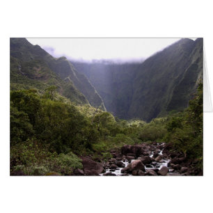Kauai berg hälsningskort
