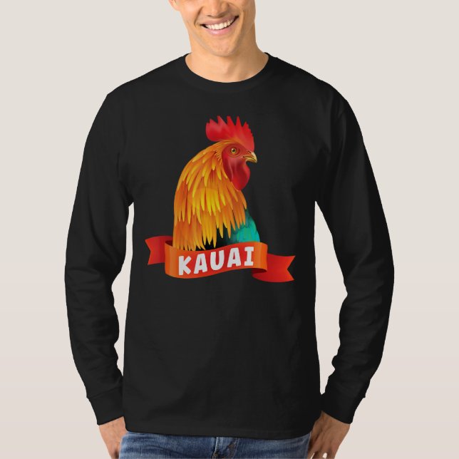Kauai Chicken Tshirts Tupp Vintage Stil Garden (Framsida)
