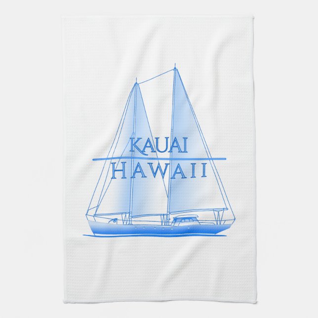 Kauai Coastal Nautical Sailing Sailor Kökshandduk (Vertikal)