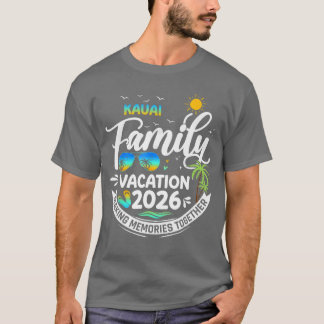 Kauai Familjesemester 2026 Beachrip Matchande Utst T Shirt