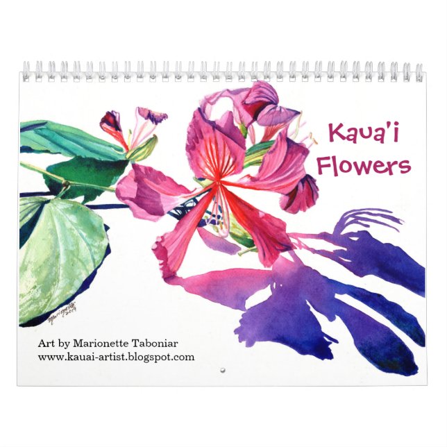 Kauai Flowers Kalender (Omslag)