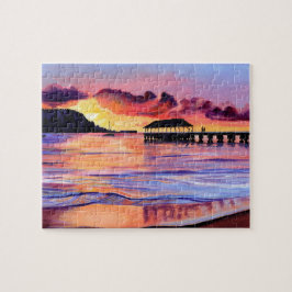 Kauai Hanalei Pier Jigszle Puzzle Pussel