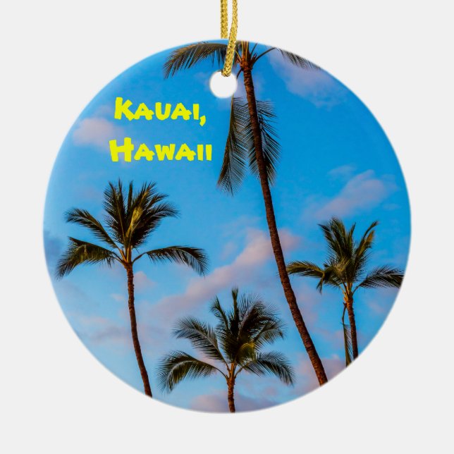 Kauai Handflatan Julgransprydnad Keramik (Framsidan)