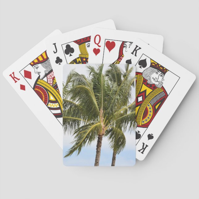 Kauai Handflatan träd Casinokort (Baksidan)