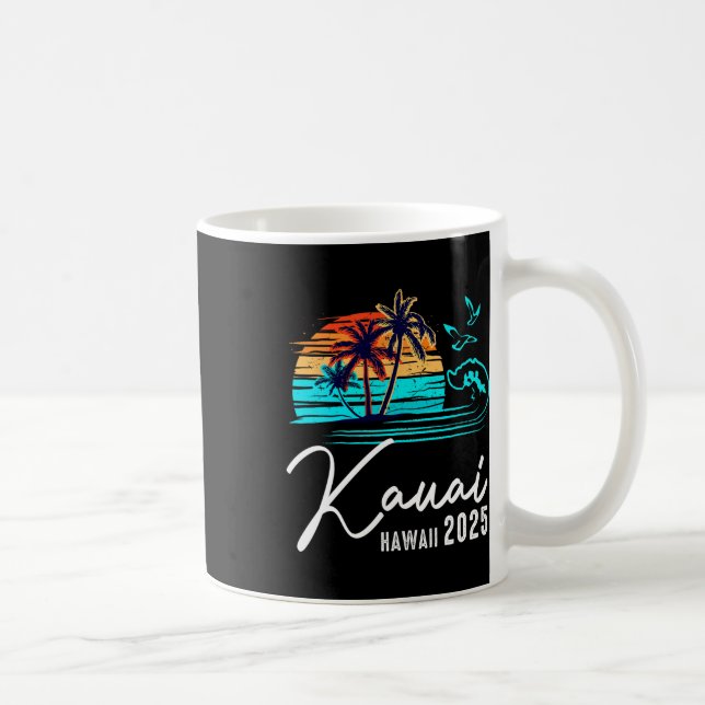 Kauai Hawaii 2025 Sommarmatchningsfamilj Kaffemugg (Höger)