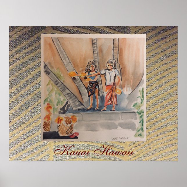 Kauai Hawaii av Chloe Dee Noble Poster (Framsidan)