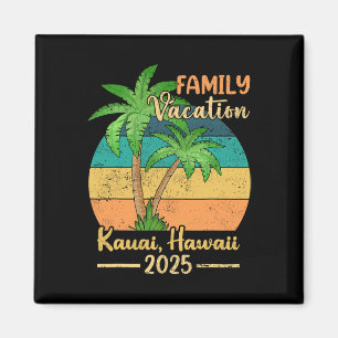 Kauai Hawaii Beach Family Vacation 2025 Sommar Magnet
