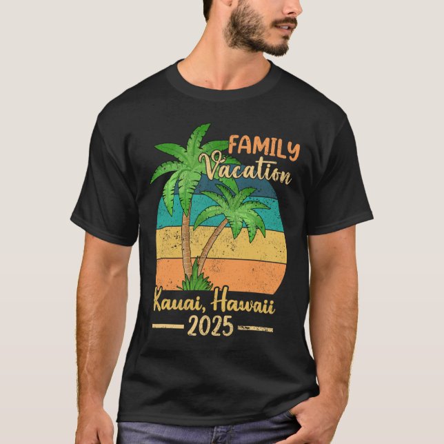 Kauai Hawaii Beach Family Vacation 2025 Sommar T Shirt (Framsida)