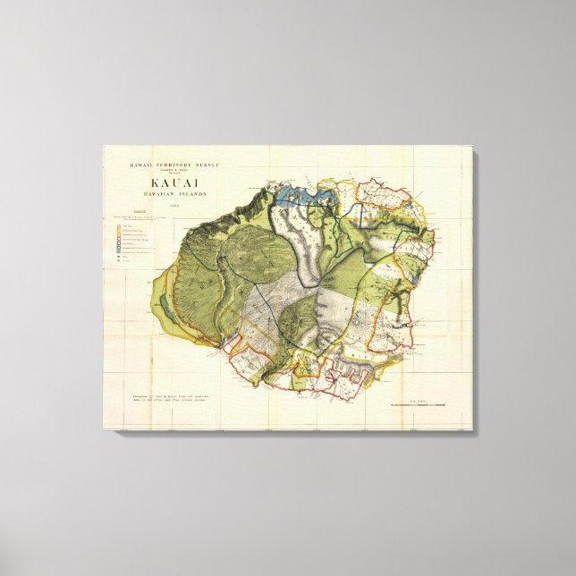 Kauai, Hawaii Canvastryck (Framsida)