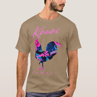 Kauai Hawaii Flower Hibiscus Chicken Älskare Souve T Shirt