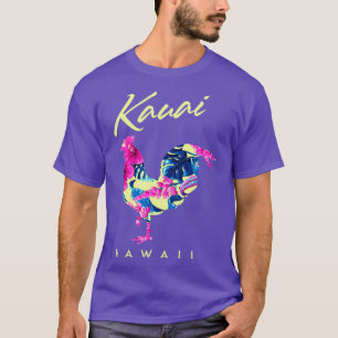 Kauai Hawaii Flower Hibiscus Chicken Älskare Souve T Shirt