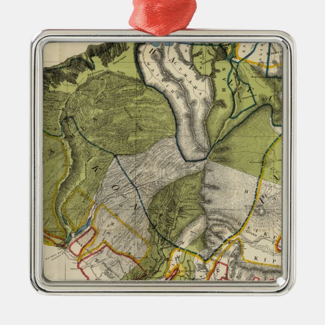 Kauai, Hawaii Julgransprydnad Metall (Framsidan)