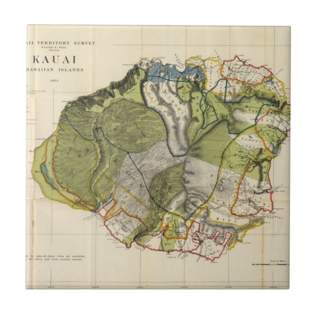 Kauai Hawaii Kakelplatta (Framsidan)