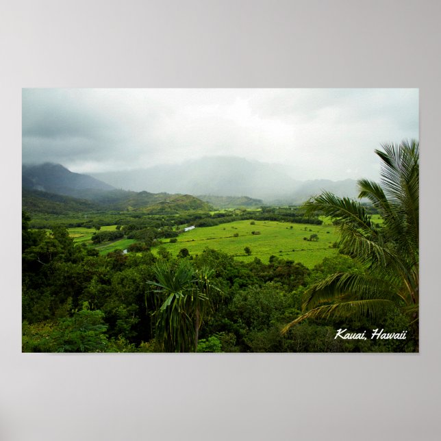 Kauai, Hawaii Ligcape Scene Poster (Framsidan)