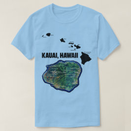 Kauai Hawaii med Hawaiianska öarna T Shirt