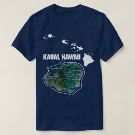 Kauai Hawaii med Hawaiianska öarna T Shirt
