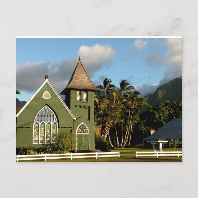 Kauai Hawaii North Shore Chapel Vykort (Framsida)