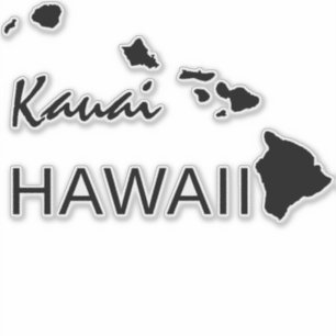 KAUAI - HAWAII-ÖARNA KLISTERMÄRKEN