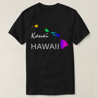 KAUAI - HAWAII-ÖARNA NEON RAINBOW T SHIRT
