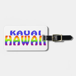 Kauai Hawaii regnbågeord Bagagebricka