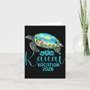 Kauai Hawaii resa 2026 havssköldpadda sommarlov Kort