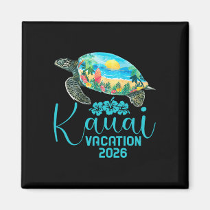 Kauai Hawaii-resa 2026 Havssköldpadda Sommarlov Magnet