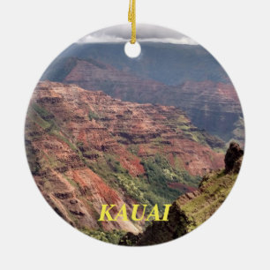 Kauai Hawaii Scenia Ceramic Ornament