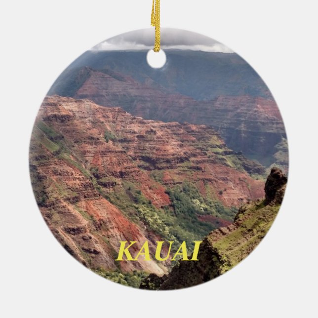 Kauai Hawaii Scenia Ceramic Ornament (Baksidan)