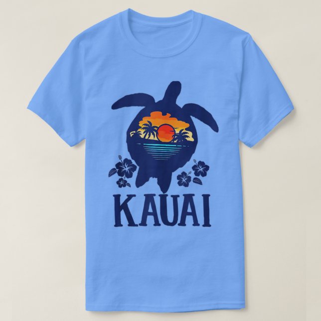 Kauai - Hawaii Sea Turtles Hawaiian Family Vacatio T Shirt (Design framsida)