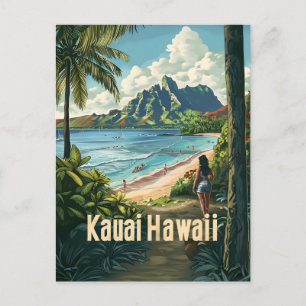 Kauai Hawaii Vintage Vykort