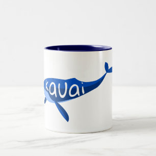 Kauai Hawaii Whale Två-Tonad Mugg