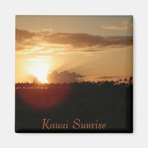 Kauai hawaiibosoluppgång magnet
