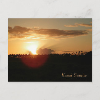 Kauai hawaiibosoluppgång vykort