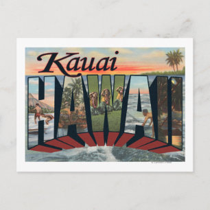 Kauai, HawaiiLarge Brev ScenesKauai, HI Vykort