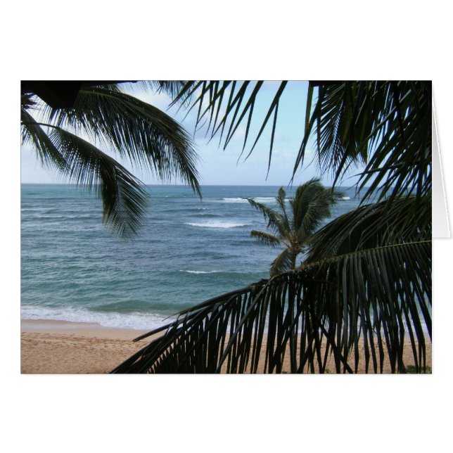 Kauai Honeymoon Hälsningskort (Framsidan Horizontal)