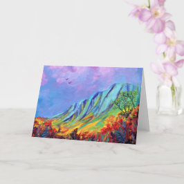 Kauai Kalalau Valley-gratulationskort Kort