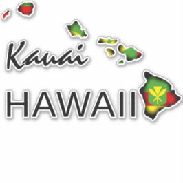 KAUAI - KANAKA MAOLI HAWAII ÖARNA BLK KLISTERMÄRKEN