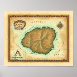 Kauai Karta Poster