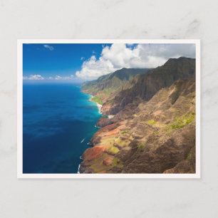 Kauai kustlinje norra stranden Hawaii Na Pali kust Vykort