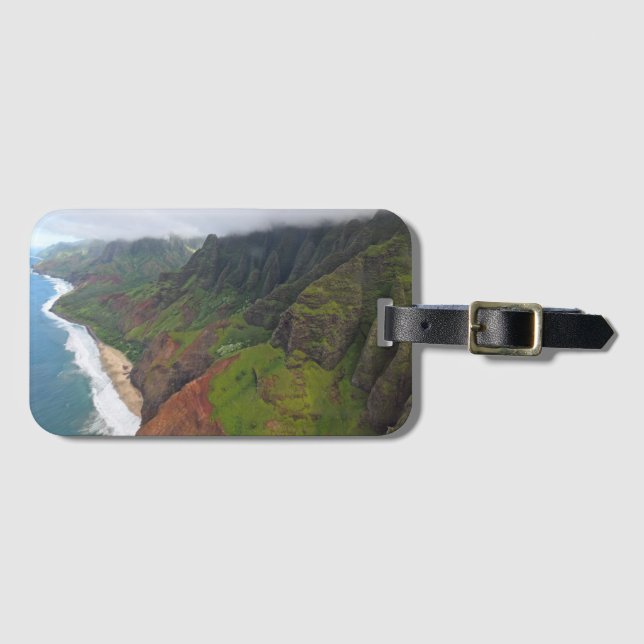 Kauai Na'Pali Kusten - Hawaii Luggage Tag Bagagebricka (Framsida horisontal)