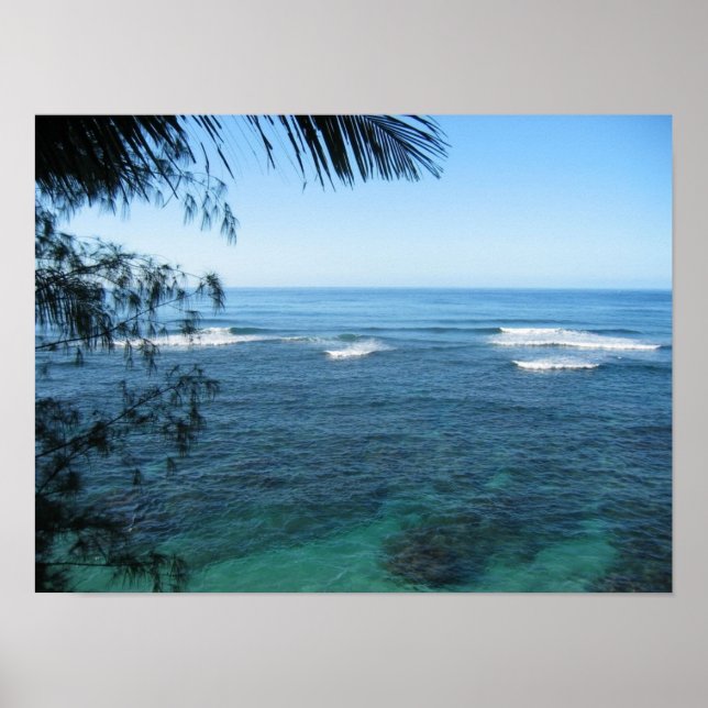 Kauai-oceanen Poster (Framsidan)