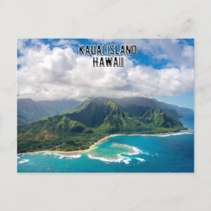 Kauai-ön på Hawaii Postcard Vykort
