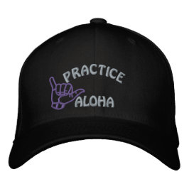 Kauai Practice Aloha Shaka (Hopp lös) Broderad Keps