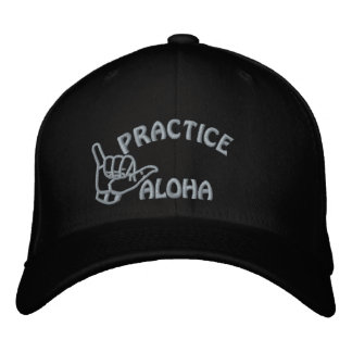 Kauai Practice Aloha Shaka (Hopp lös) Broderad Keps
